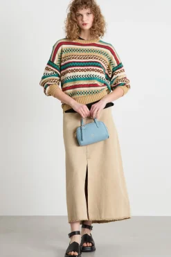 Maglia jacquard - Cammello