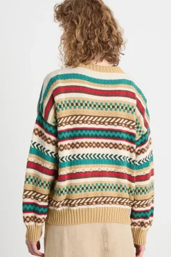 Maglia jacquard - Cammello