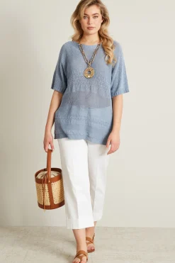Maglia lurex - Ceruleo
