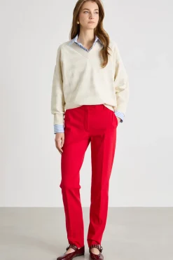 Maglia morbida bouclé - Bianco