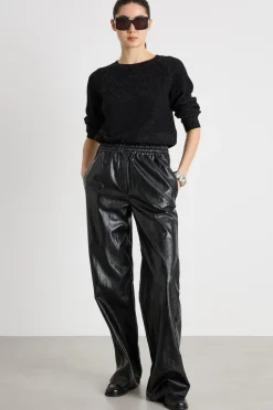 Maglia morbida con lurex - Nero