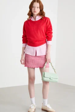 Maglia oversize - Rosso