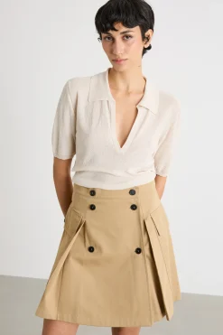 Maglia stile polo - Avorio