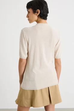 Maglia stile polo - Avorio