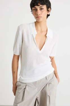 Maglia stile polo - Bianco