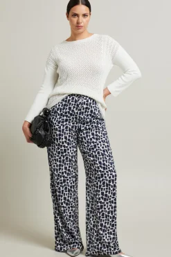 Maglia traforata in cotone - Bianco