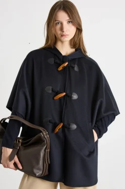 Mantella con alamari - Blu