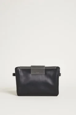 Marsupio in pelle naturale - Nero
