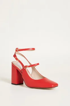 Mary Jane con doppio cinturino - Rosso