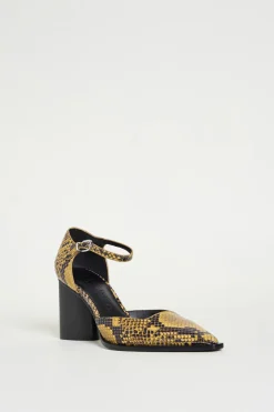 Mary Jane in pelle stampa pitone - Animalier