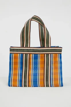 Maxi shopper in rete - Arancio Blu Marrone