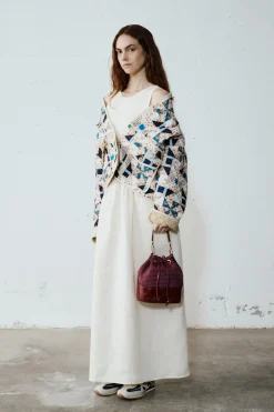 Maxi dress smanicato - Avorio