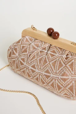 Maxi pochette morbida - Bianco Cammello