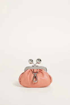 Micro clutch in pelle - Rosa