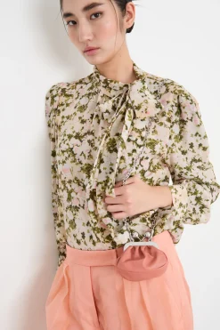 Micro clutch in pelle - Rosa