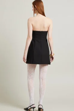 Mini abito bustier - Nero