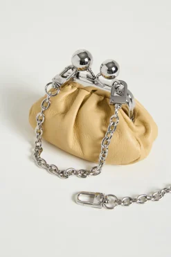 Mini borsa in pelle - Giallo