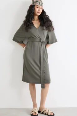 Minidress in jersey - Grigio