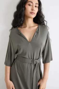 Minidress in jersey - Grigio