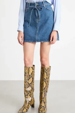 Minigonna in jeans - Blu