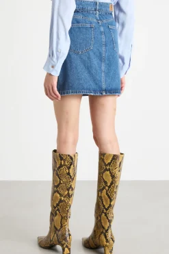 Minigonna in jeans - Blu
