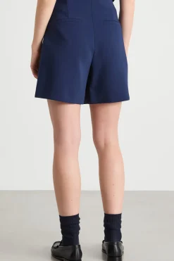 Minigonna pantalone in cady - Blu