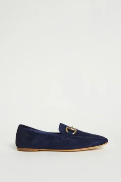 Mocassini in pelle scamosciata - Blu