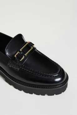 Mocassino in pelle - Nero