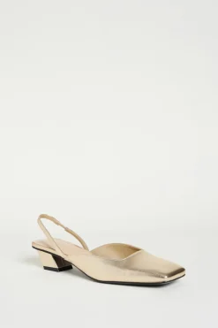 Mules slingback laminate - Oro