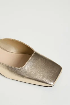 Mules slingback laminate - Oro