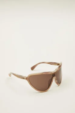 Occhiali da sole a mascherina - Beige