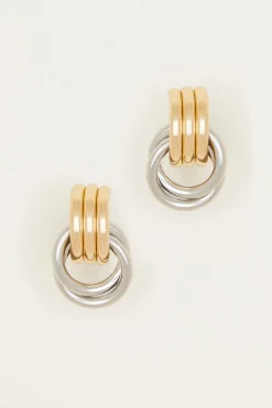 Orecchini ad anelli - Oro Argento