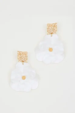 Orecchini a fiore - Bianco