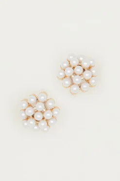 Orecchini con microperline - Bianco