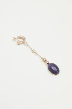 Orecchini con pendente - Viola