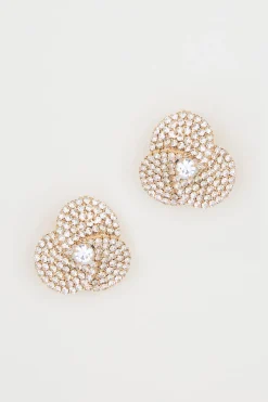 Orecchini con strass - Oro