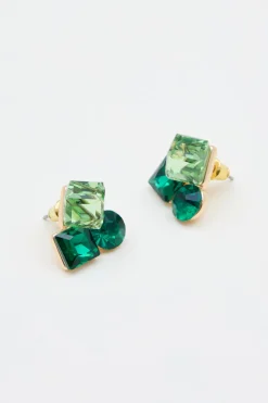Orecchini di cristallo - Verde