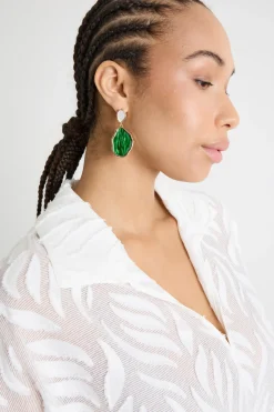 Orecchini pendenti - Verde