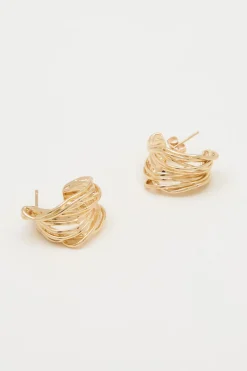 Orecchini semicircolari - Oro