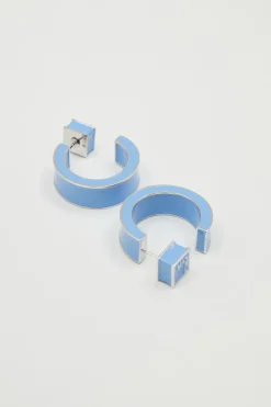 Orecchini smaltati - Azzurro
