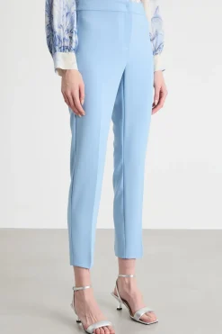 Pantalone aderente in cady - Azzurro