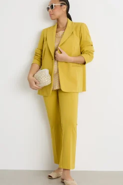 Pantalone aderente in jersey - Giallo