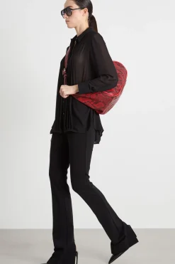 Pantalone aderente in jersey - Nero