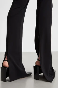 Pantalone aderente in jersey - Nero