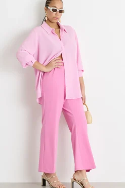 Pantalone aderente in jersey - Rosa
