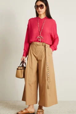 Pantalone ampio - Beige