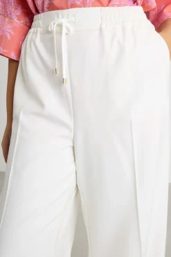 Pantalone ampio con coulisse - Bianco
