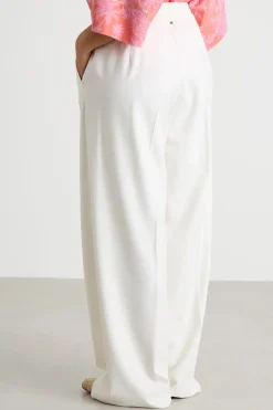 Pantalone ampio con coulisse - Bianco