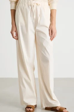 Pantalone ampio con coulisse - Bianco