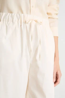 Pantalone ampio con coulisse - Bianco